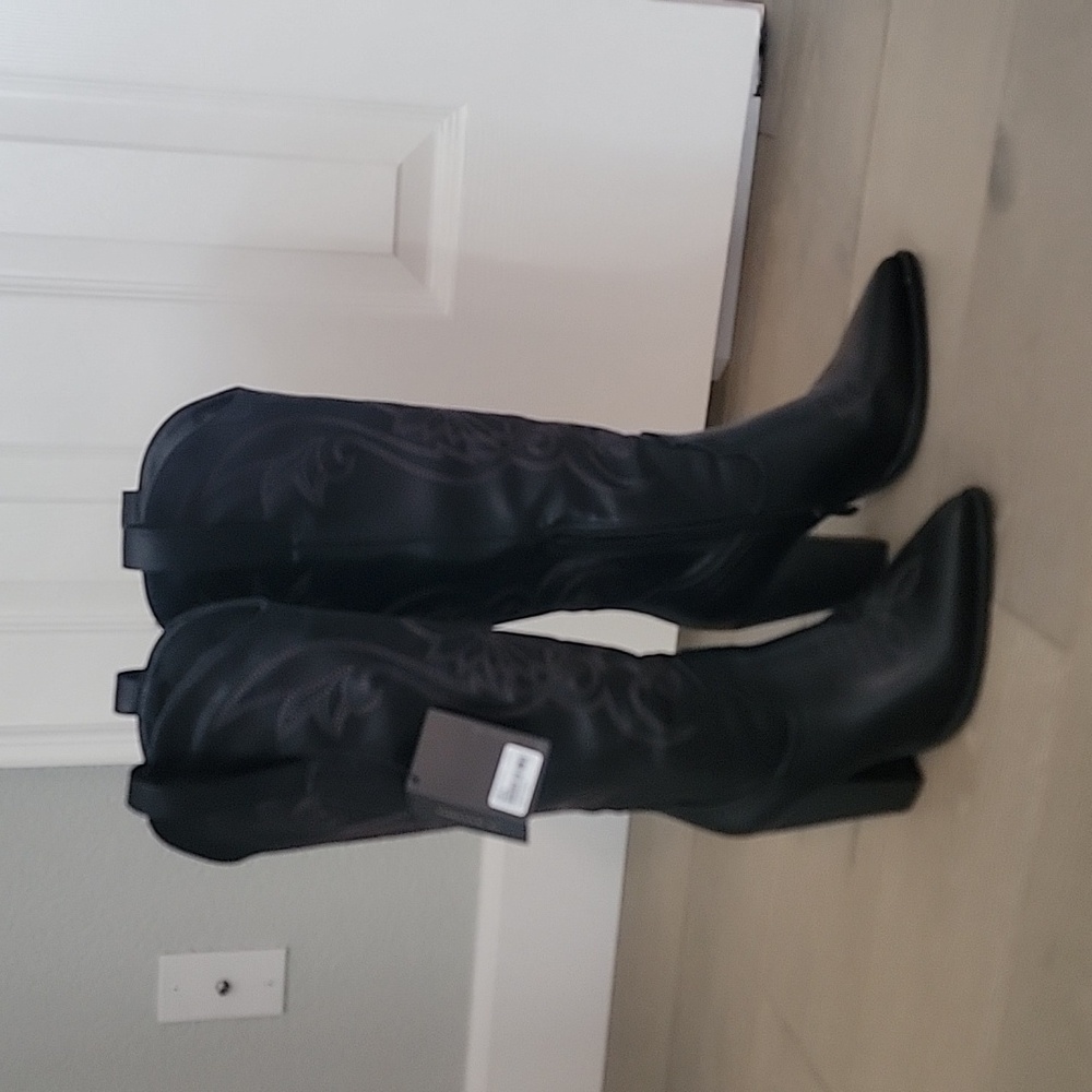 Steve Madden Black Heeled Boots